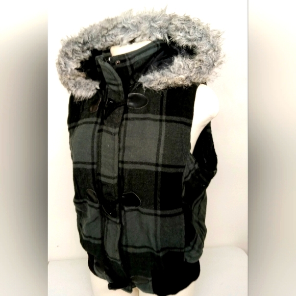 Women's hooded flannel vest size xl/tg - Picture 1 of 5